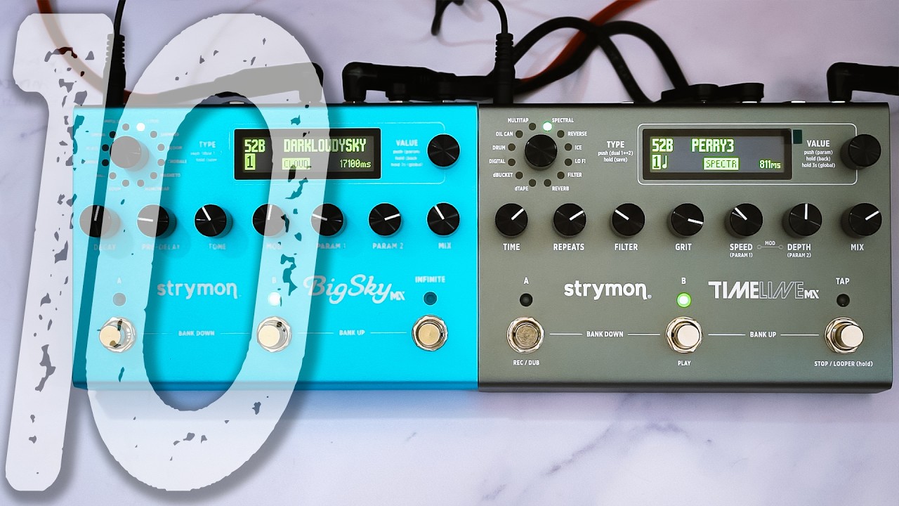 10 Amazing Ambient Sounds | STRYMON BigSky MX + TimeLine MX - YouTube