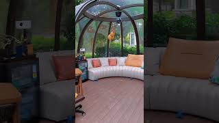 Outdoor deck casual transparent dome igloo #decor #design #outdoor #patio #dome #tent