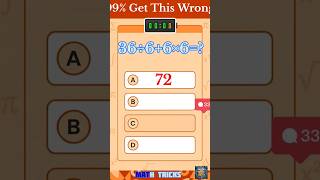 Solve this -19👇🏻 #Shorts #bodmas #MathQuiz #MathChallenge #BrainTeaser #Mathematics #simplify #easy