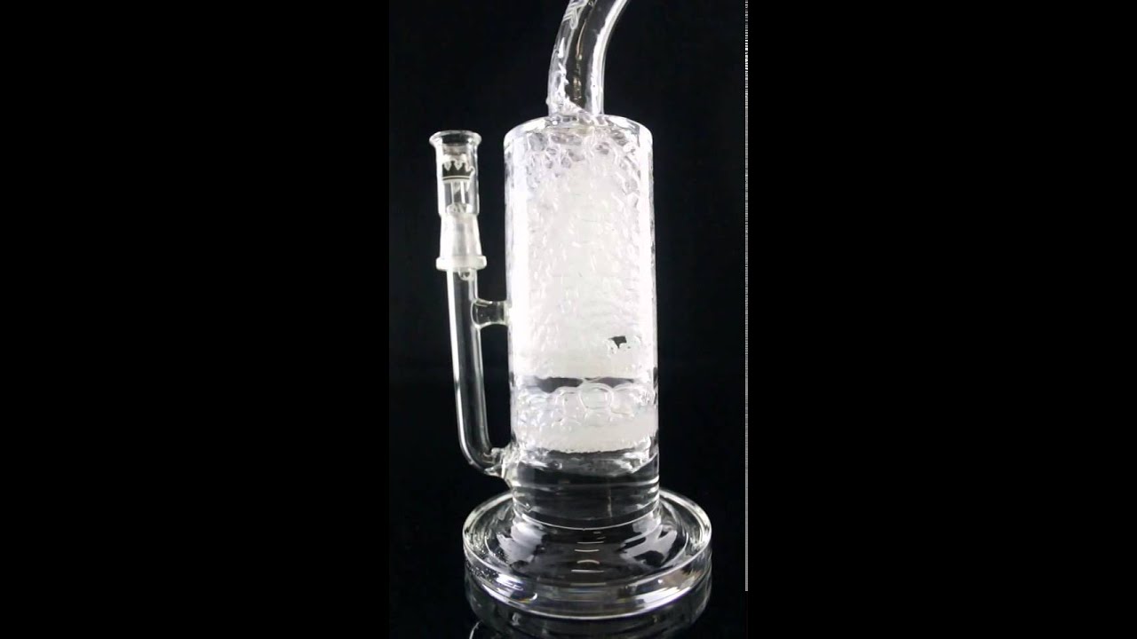 Krave Glass Double Frit Shatter Disc Perc Fat Can