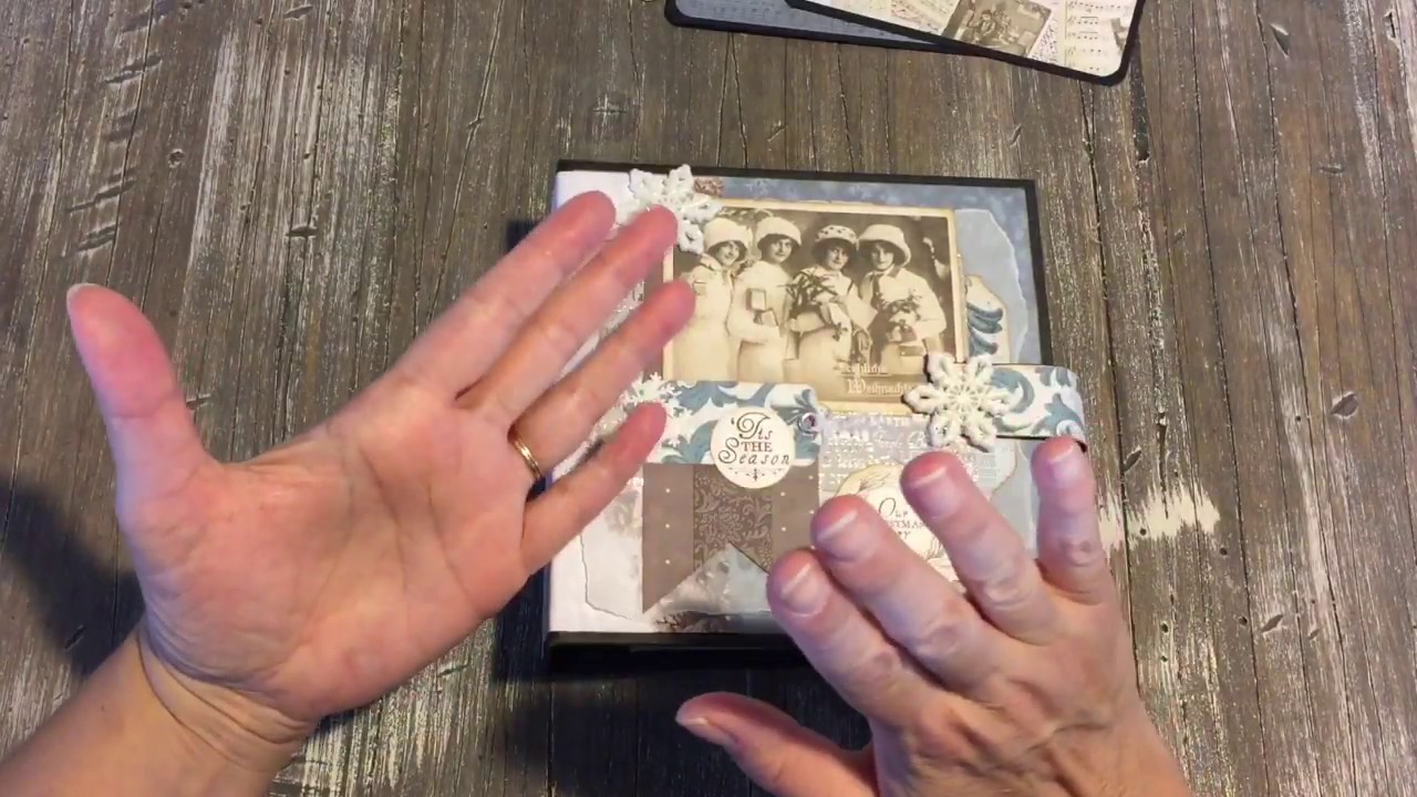 scrapbooking tiendas Frosted Christmas Mini Album
