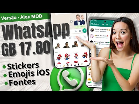 Novo GB WhatsApp v17.80 do Alex Mod Ficou SENSACIONAL: iOS Emojis, Stickers exclusivos!