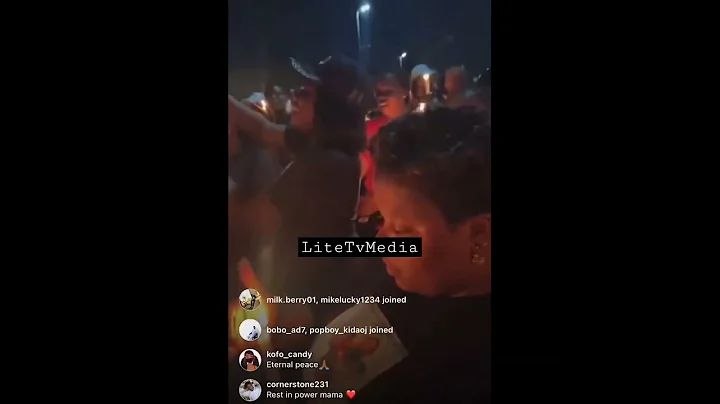 Watch WizKid at his Late Mom Candle Night Procession, MRS J.M BALOGUN 🕊️❤️.