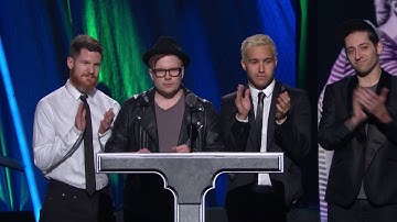 Fall Out Boy Induct Green Day at the 2015 Rock & Roll Hall of Fame Induction Ceremony