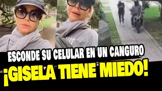 GISELA VALCARCEL CAMINA CON MIEDO TRAS ROBO DE SU CELULAR EN SAN ISIDRO