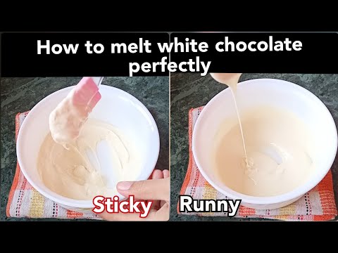 تصویری: هنگام آب کردن شکلات سفید؟