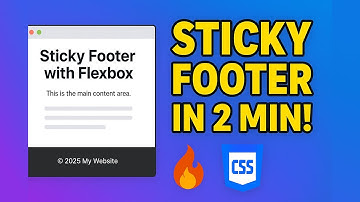 How to Make a Sticky Footer Using CSS Flexbox (Step by Step)