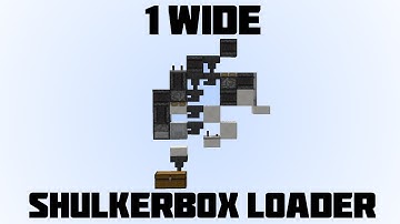 Minecraft: Shulker box Loading / Storage System 1.12 [Shulker box accessable] [one wide] [Tutorial]