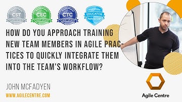 How do you approach training new team members in agile practices to quickly integrate them