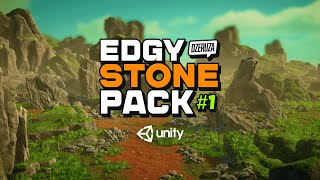 EDGY STONE PACK 1 - 3D Stone Collection For Unity HDRP