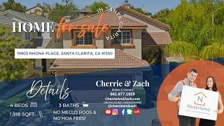 𝐉𝐔𝐒𝐓 𝐋𝐈𝐒𝐓𝐄𝐃 • 19903 Rhona Pl. Santa Clarita, Ca • 𝐁𝐘:: 𝐂𝐇𝐄𝐑𝐑𝐈𝐄 & 𝐙𝐀𝐂𝐇