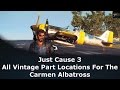Just Cause 3 All Vintage Part Locations For The Carmen Albatross