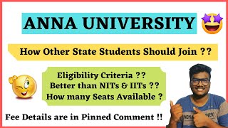 Anna University | Other State Quota | B Tech , B Arch Admissions | Ep-179 | SCM #counselling #tnea