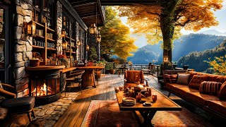 Smooth Jazz Relaxing Music in Cozy Coffee Shop Ambience ☕🍂 Autumn Jazz Music for Relax, Study,Work