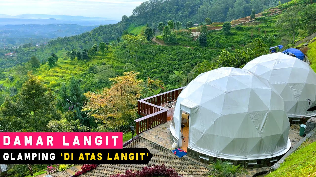 GLAMPING TERINDAH DI PUNCAK!! Damar Langit Resort & Resto Puncak ...