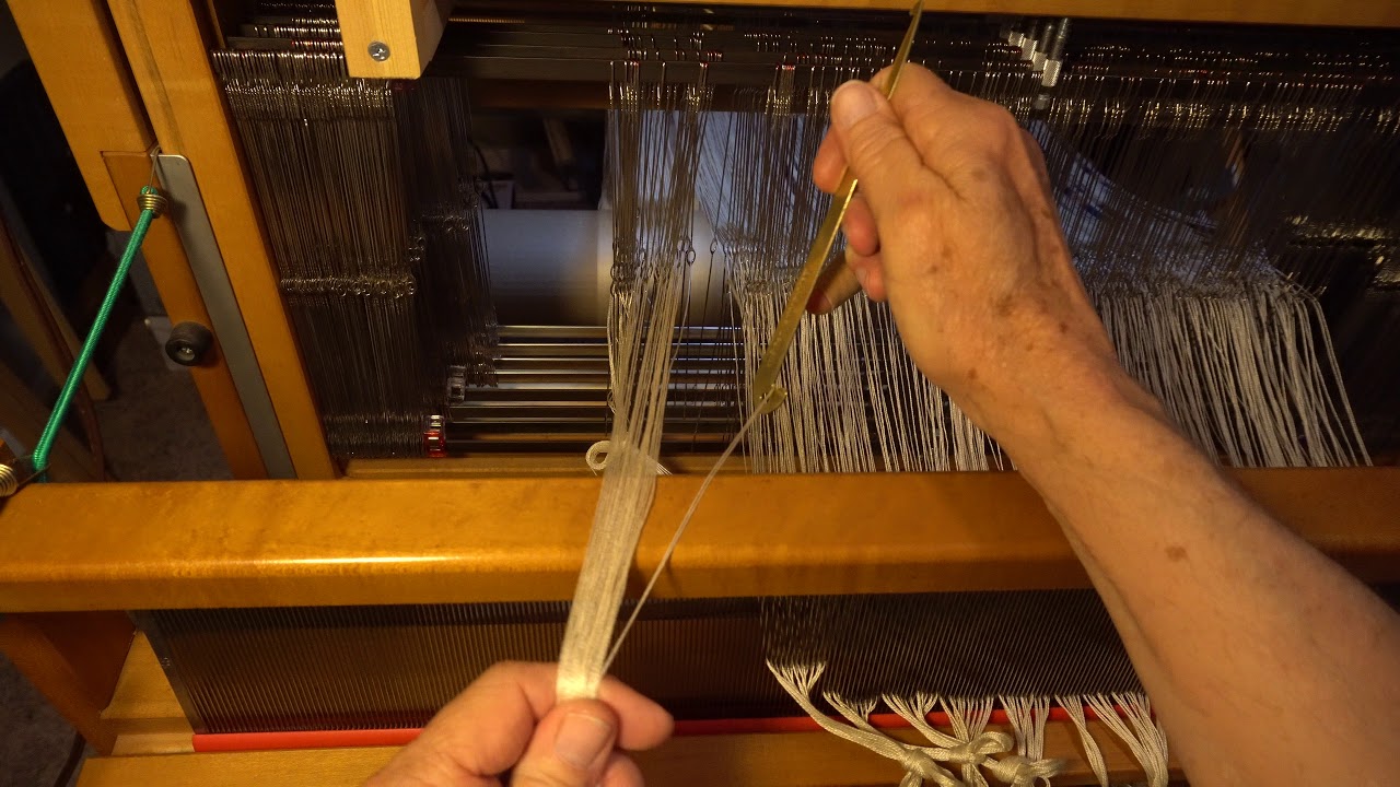 Loom Machine Threading Heddle Threading in Loom - YouTube