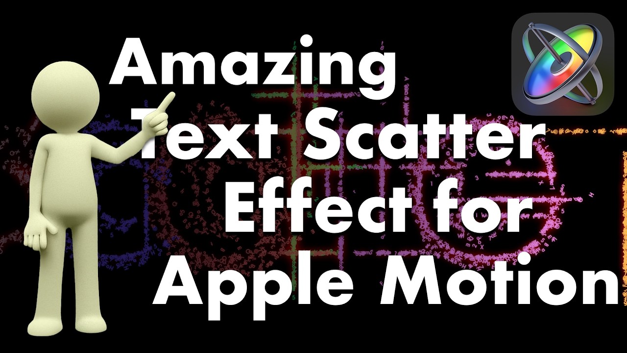 Amazing Text Scatter Effect for Apple Motion - YouTube