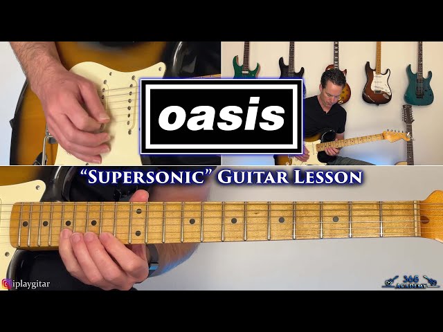 Oasis - Supersonic Guitar Lesson class=