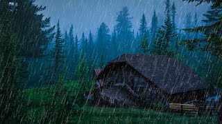 Super Heavy Rain To Sleep Immediately - Rain Sounds For Sleeping - Thunderstorm Sounds 1007