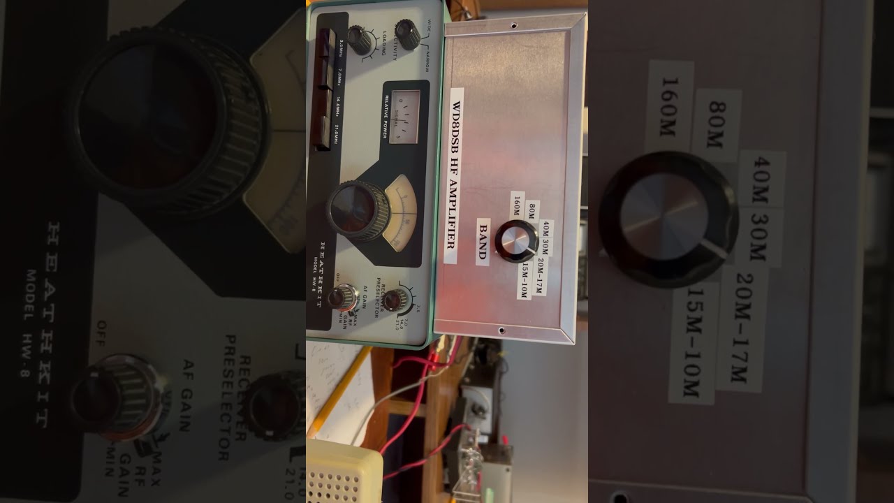 Working W1AW On 20 Meters With My Heathkit HW 8 And 10 Watt Amplifier 