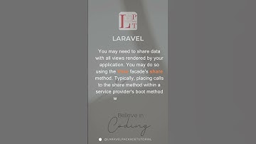 How to share data in all views #laravel #laravelcourse #laraveltutorial