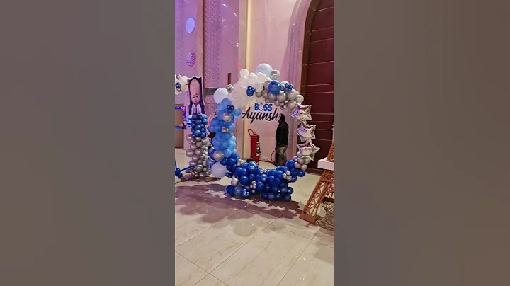 newborn baby decoration #2021 #decoration #dkgpartyevents #boss #baby #balloons #party #decoration