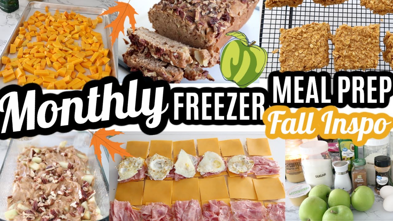 EASY MONTHLY FREEZER MEAL PREP RECIPES FALL RECIPES LARGE FAMILY MEALS