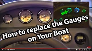 How to Replace the Gauges in your boat