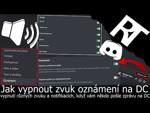 Jak vypnout zvuk zprávy na Discordu – zvuky a oznámení Discord (tutoriál)