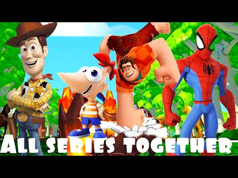 Видео: Get Ready to See Spiderman, Woody, Ralph, Phineas and Ferb Together Like Never Before!