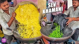 Biggest Sev Khamani Making In Zaveri Bazar, Mumbai Rs. 35/- Only l Indian Street Food Mumbai