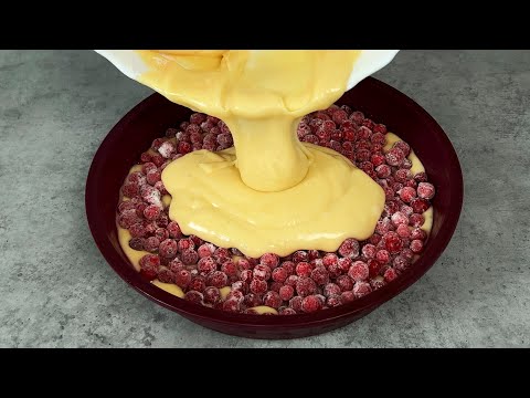видео: Мой ХОДОВОЙ пирог с замороженными ягодами на каждый день бьет все рекорды по скорости приготовления