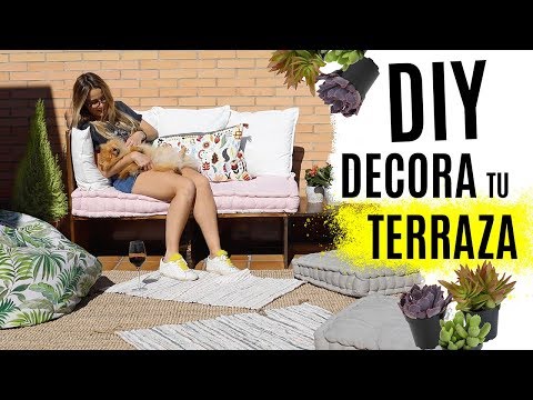 DIY DECORA TU TERRAZA - Cómo hacer un sofá | zona chill out