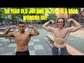 58 Year Old Joe and 18 Year Old Shaq Working Out - Calisthenics Workout | Thats Good Money