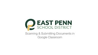 Scanning Documents & Submitting to Google Classroom on iPad