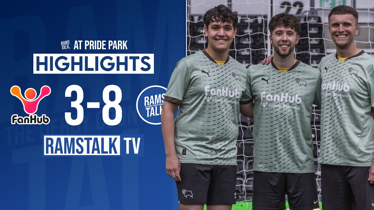 RamsTalk WIN At Pride Park! | FanHub 3-8 RamsTalk | Full Match Highlights