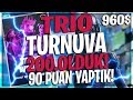 TRİO TURNUVA 200.OLDUK! 90 PUAN YAPTIK! 960 DOLAR! (Fortnite Türkçe)