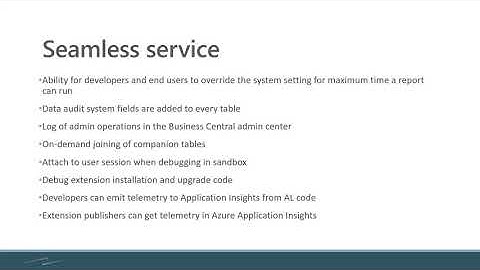 Dynamics 365 Business Central October 2020 Release – Seamless Service