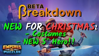 Empires And Puzzles Christmas Cards 2022 New Christmas 5* Hero And Christmas Costumes! | Empires And Puzzles Beta -  Youtube
