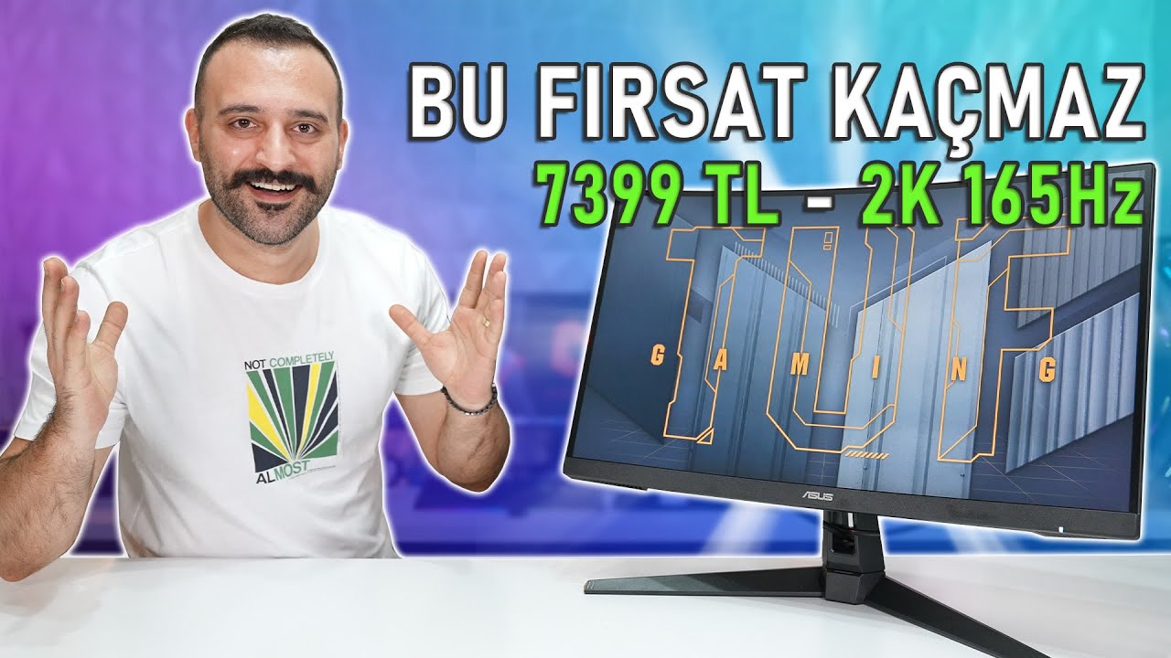 ASUS TUF GAMING VG279Q1A 27" 165Hz 1ms HDMI DP ELMB Sync Freesync Premium FHD IPS Gaming Monitör