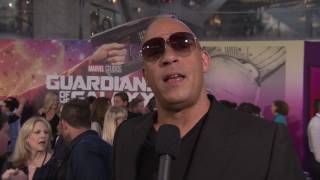 Guardians Of The Galaxy Vol 2 Vin Diesel Baby Groot Red Carpet Movie Premiere Interview