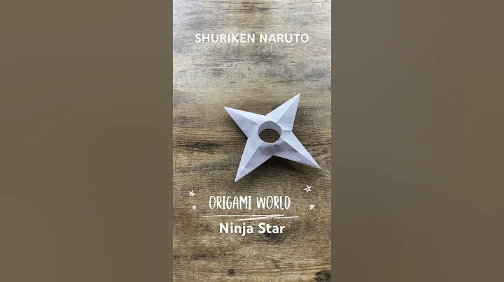 NARUTO ORIGAMI SHURIKEN NINJA STAR PAPER WEAPON TUTURIAL | JAPANESE ANIME WEAPON ORIGAMI SHURIKEN