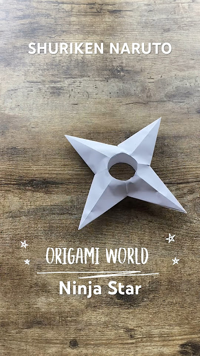 NARUTO ORIGAMI SHURIKEN NINJA STAR PAPER WEAPON TUTURIAL | JAPANESE ANIME WEAPON ORIGAMI SHURIKEN