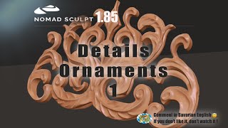 Nomad Sculpt - Ornaments & Details 1 - Tutorial (V1.84 - 6.1.2023)