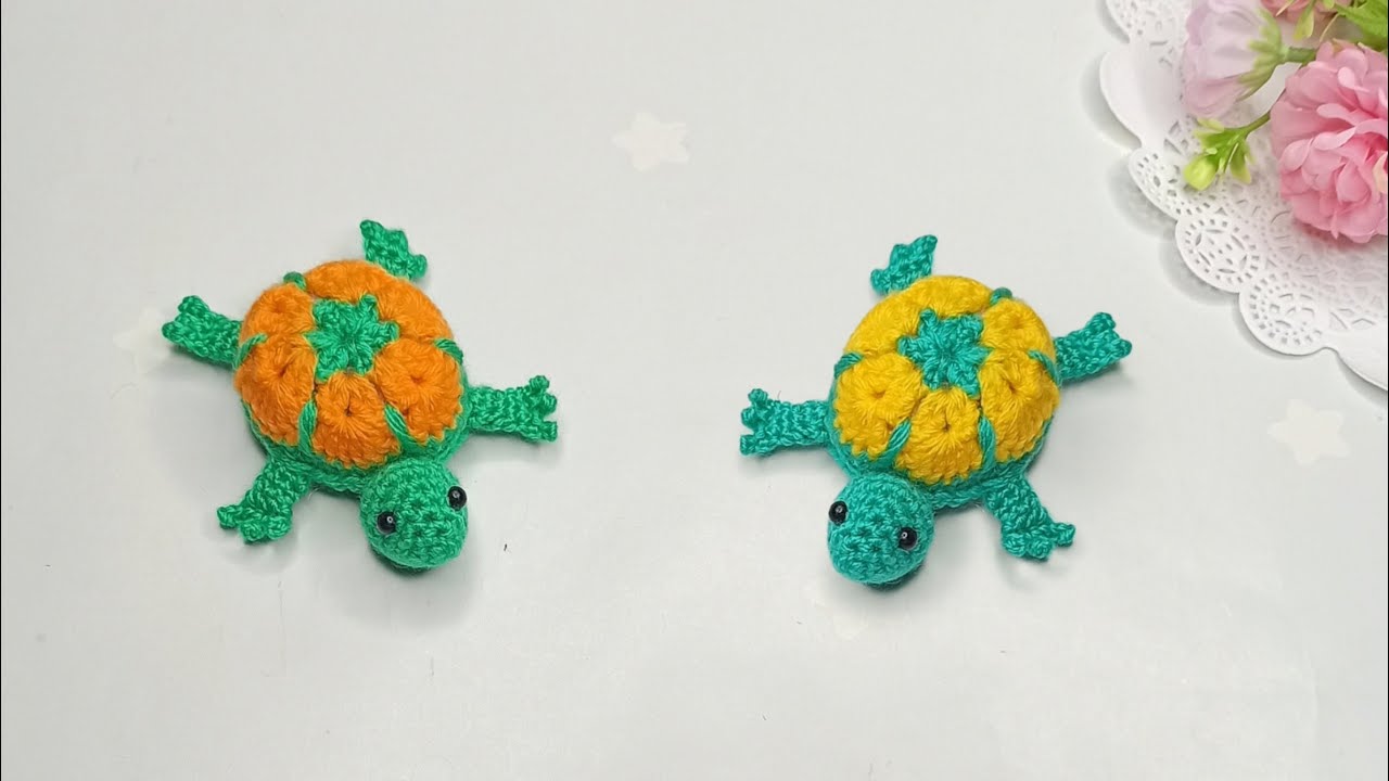 Супер идея 🐸 Как связать ажурную черепашку крючком . Игольница крючком🐸