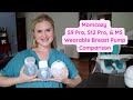 Momcozy s9 pro s12 pro and m5 wearable breast pumps comparison