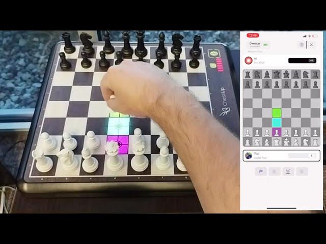 I'm enjoying the @PlayChessUp smart #chess board. 