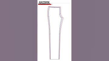 Hoe je skinny broeken kunt graderen van medium tot grote maten [patroon maken tutorial] #shorts