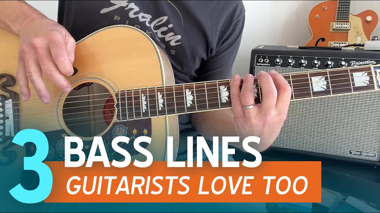 3 Classic Bass Riffs Even Guitarists Love to Play (Easy Guitar Lesson)