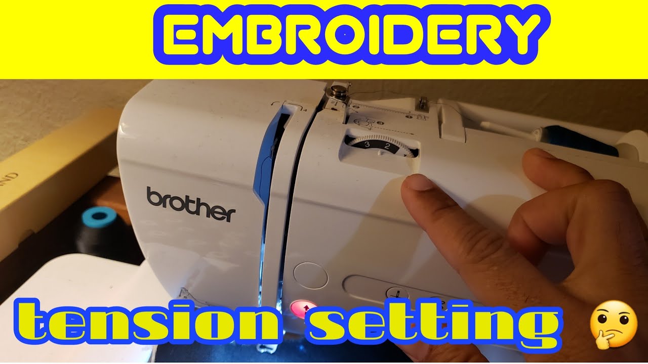 Embroidery tension setting 🤔 - YouTube